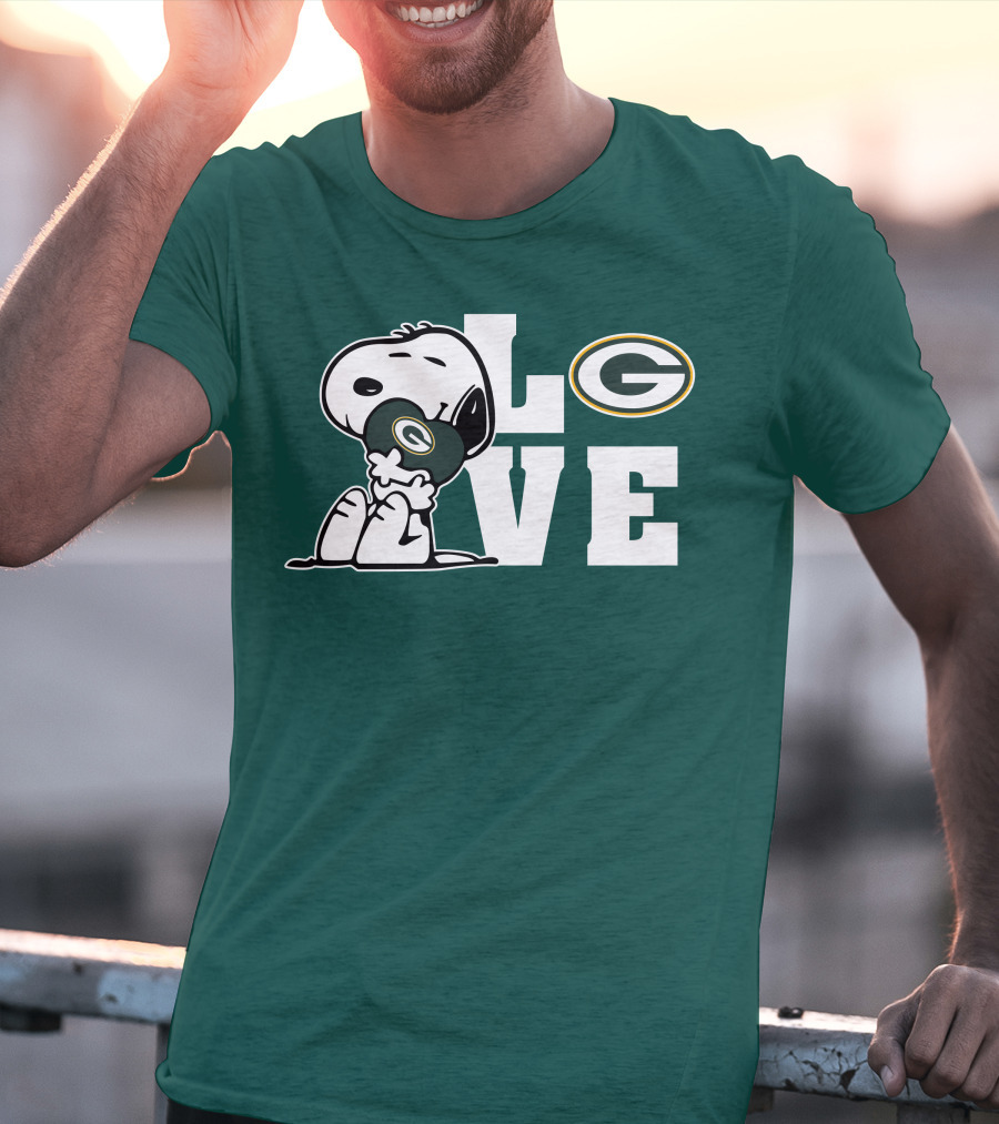 Snoopy Love Green Bay Packers T-Shirt