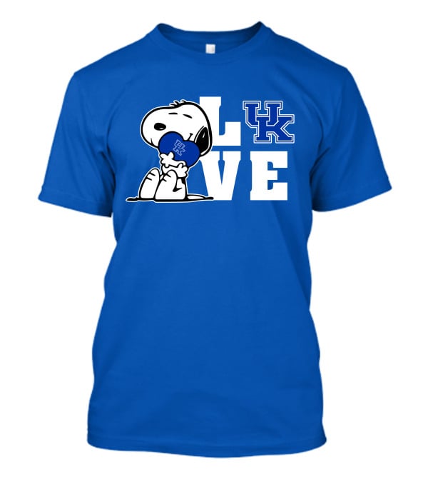 Snoopy Love Uk Kentucky Wildcats T-Shirt