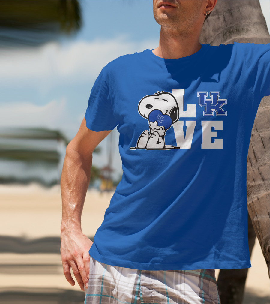 Snoopy Love Uk Kentucky Wildcats T-Shirt