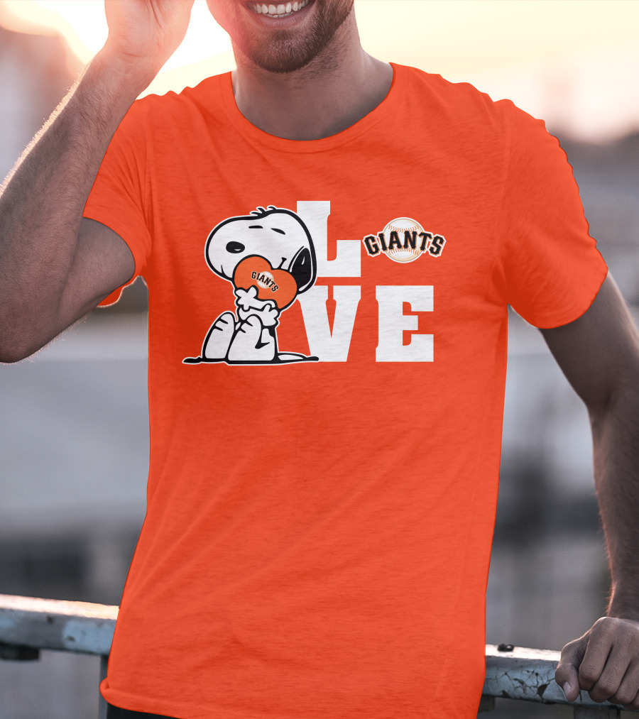 Snoopy Giants Love San Francisco Giants T-Shirt