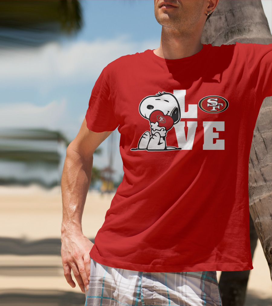 Snoopy Love San Francisco 49ers Sf T-Shirt