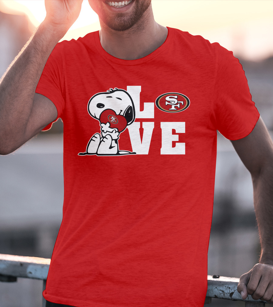 Snoopy Love San Francisco 49ers Sf T-Shirt