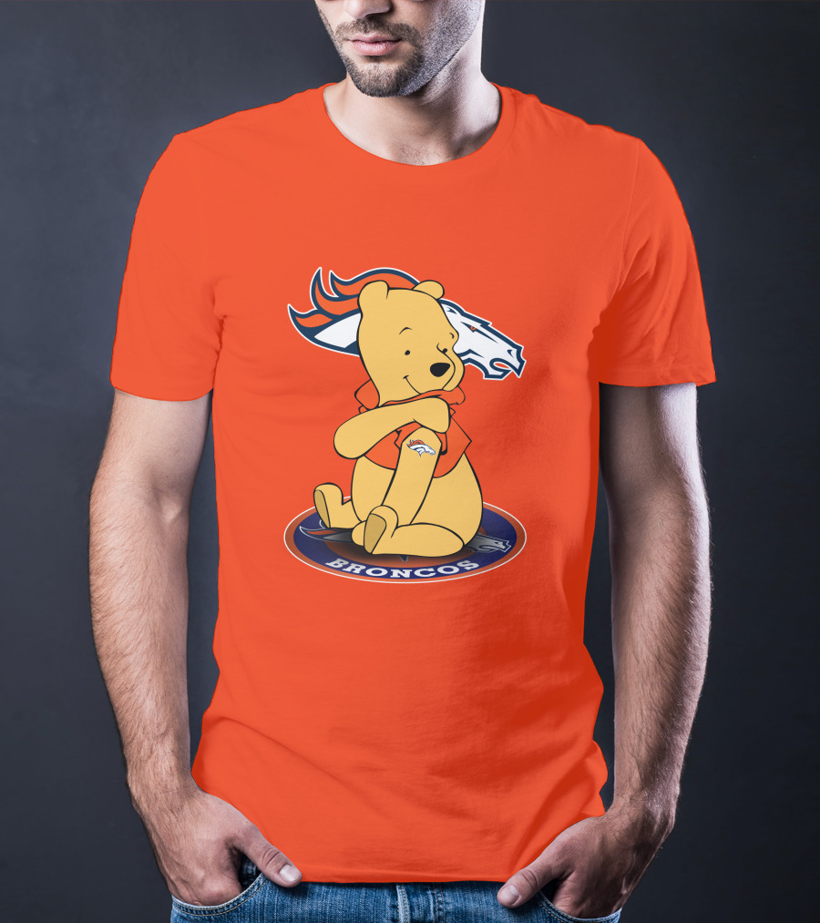 Denver Broncos Winnie The Pooh Football Fan T-Shirt