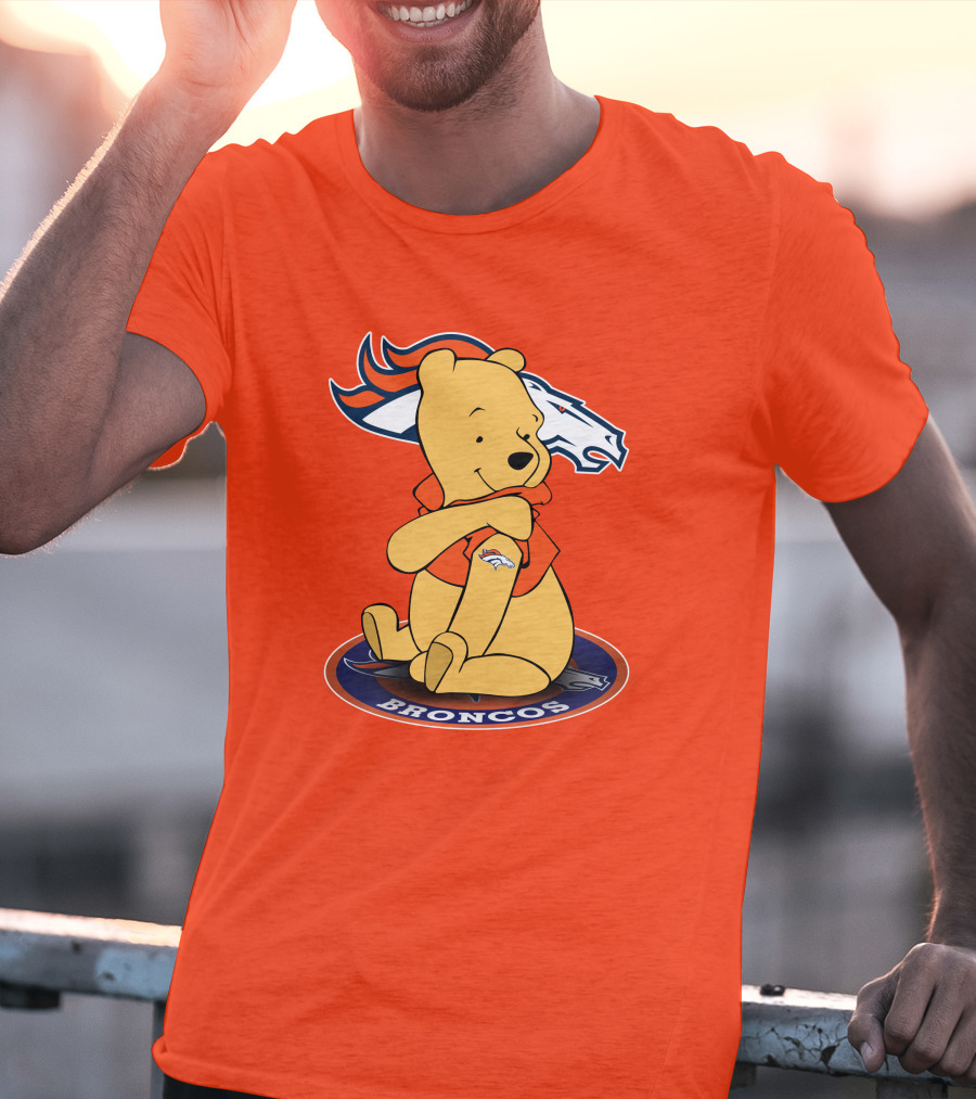 Denver Broncos Winnie The Pooh Football Fan T-Shirt