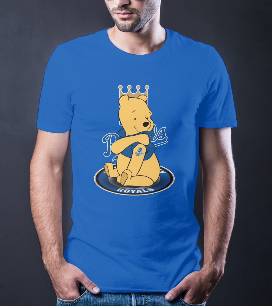 Kansas City Royals Winnie The Pooh Royals Baseball T-Shirt