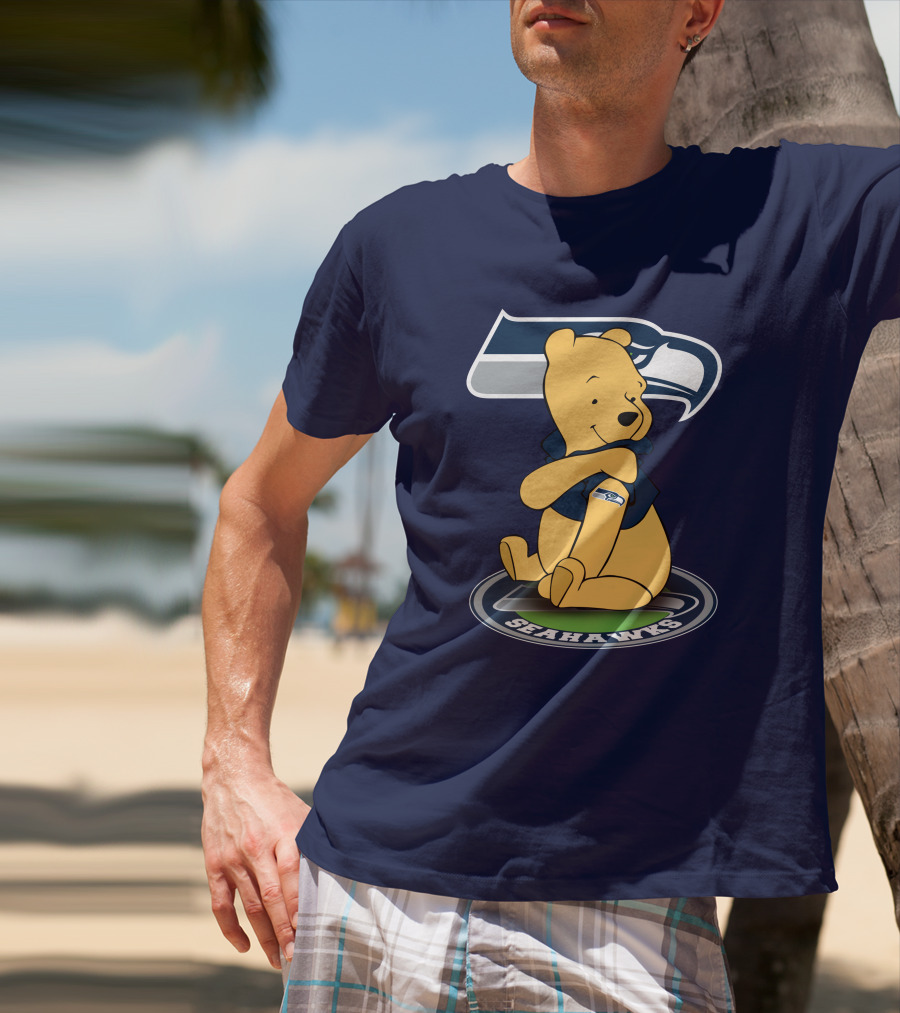 Seattle Seahawks Winnie The Pooh Fan Crossover T-Shirt