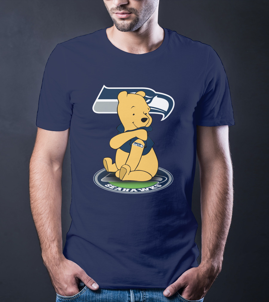 Seattle Seahawks Winnie The Pooh Fan Crossover T-Shirt