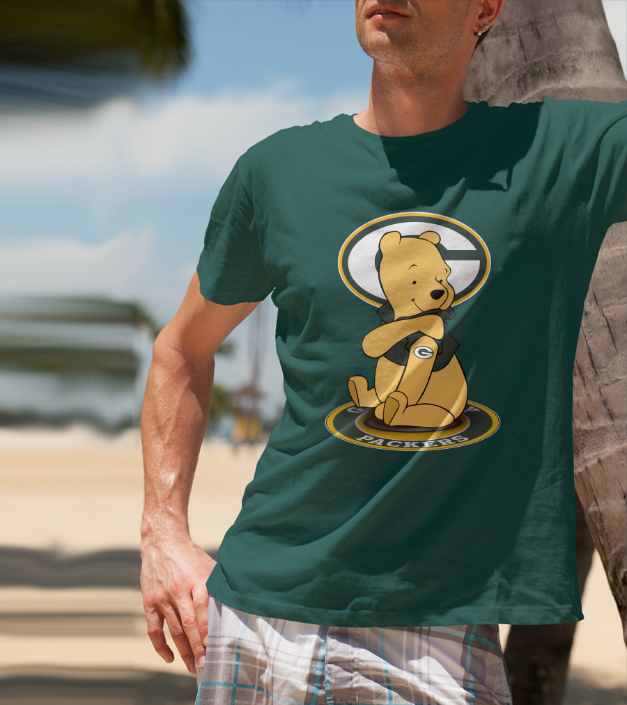 Green Bay Packers Winnie The Pooh G Logo Packers T-Shirt