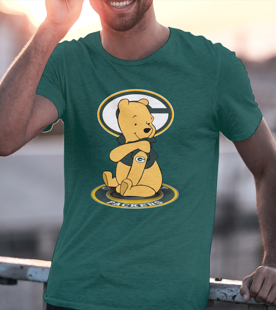 Green Bay Packers Winnie The Pooh G Logo Packers T-Shirt