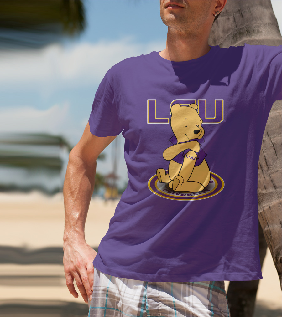 LSU Tigers Winnie The Pooh University Mascot T-Shirt