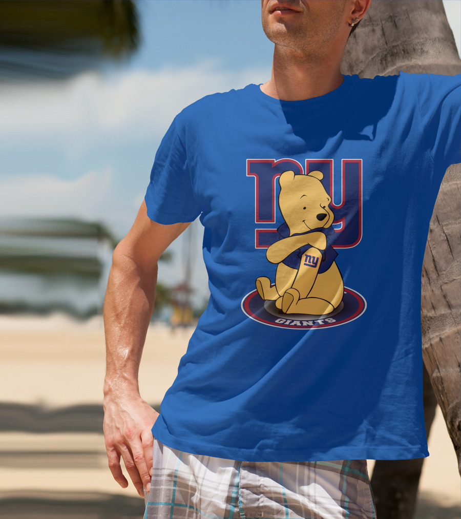 New York Giants Winnie The Pooh Ny Giants T-Shirt