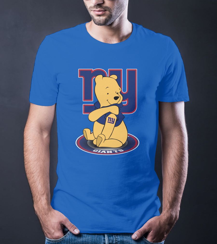 New York Giants Winnie The Pooh Ny Giants T-Shirt