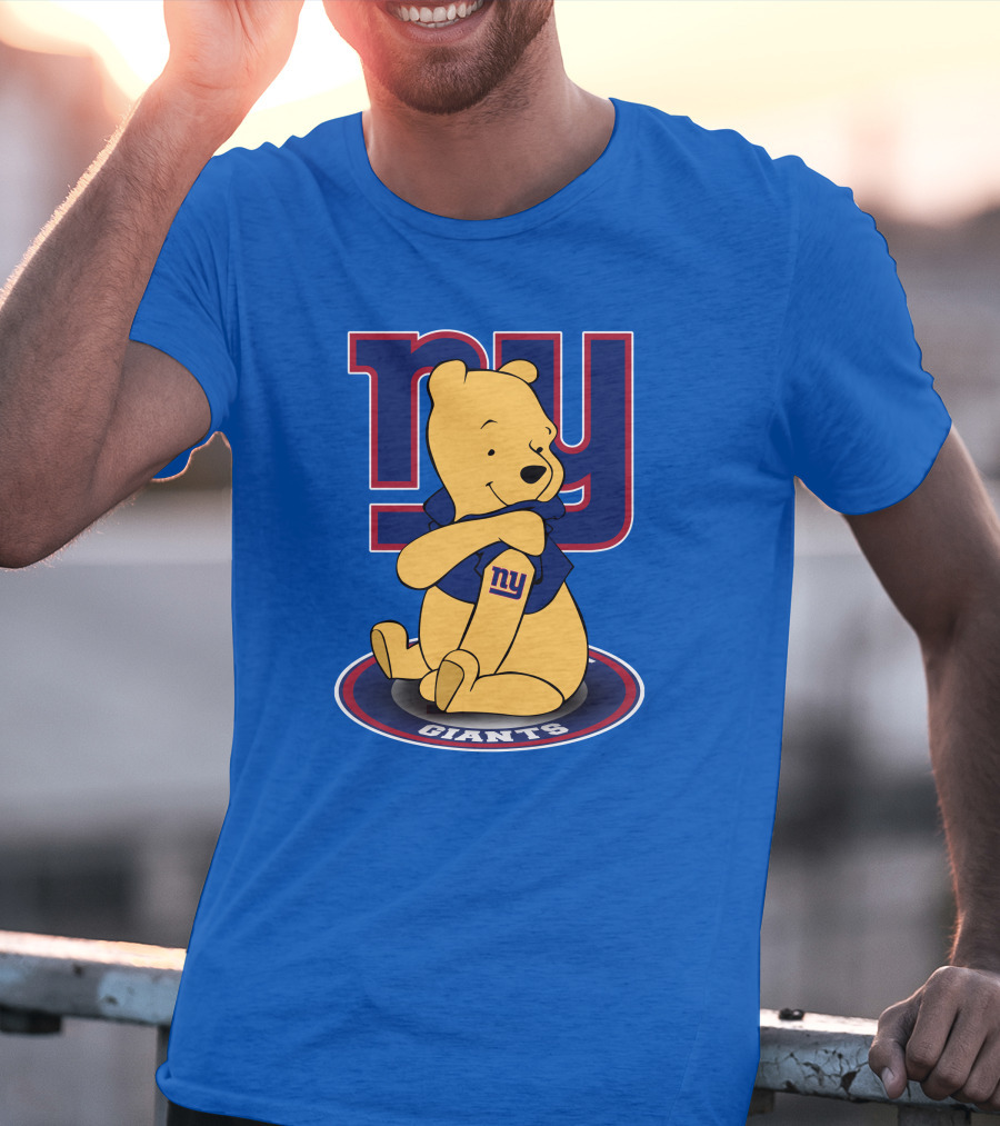 New York Giants Winnie The Pooh Ny Giants T-Shirt
