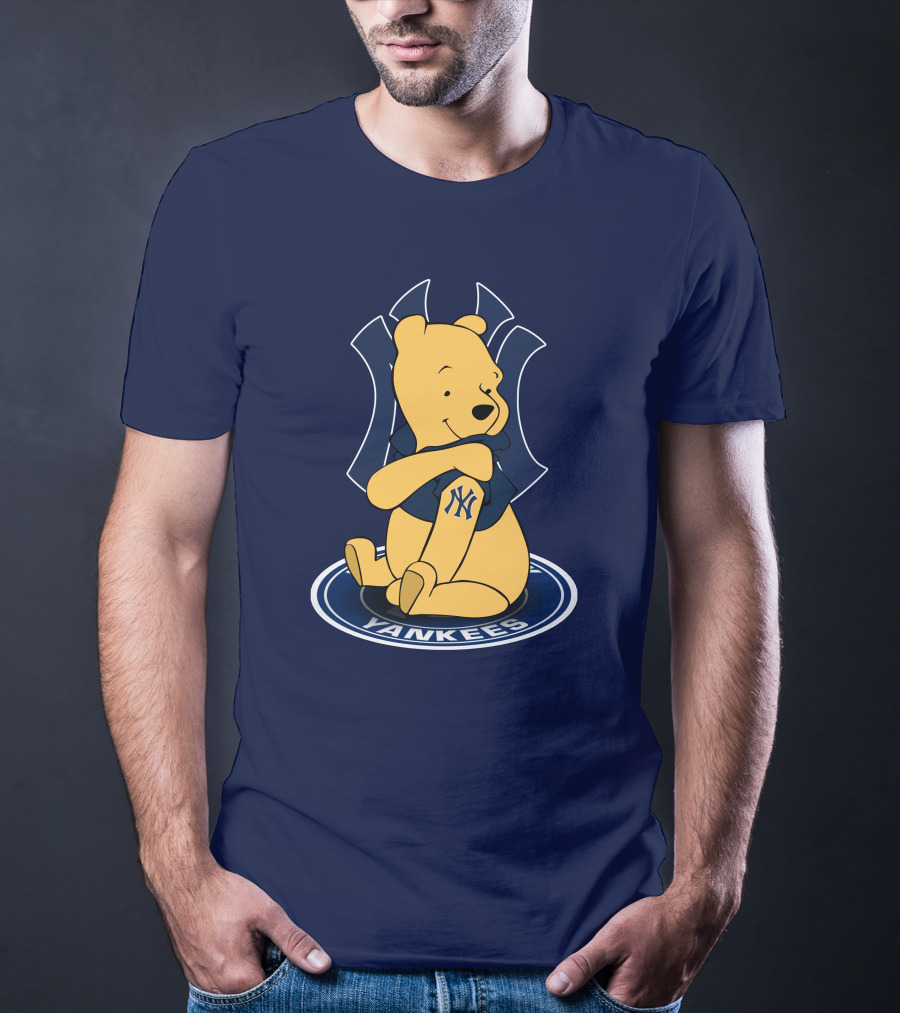 New York Yankees Winnie The Pooh Yankees Logo T-Shirt