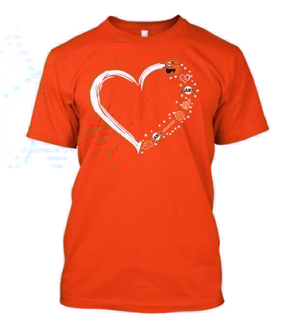 San Francisco Giants Heart Love Stars Giants Baseball Fan Giants Hat T-Shirt