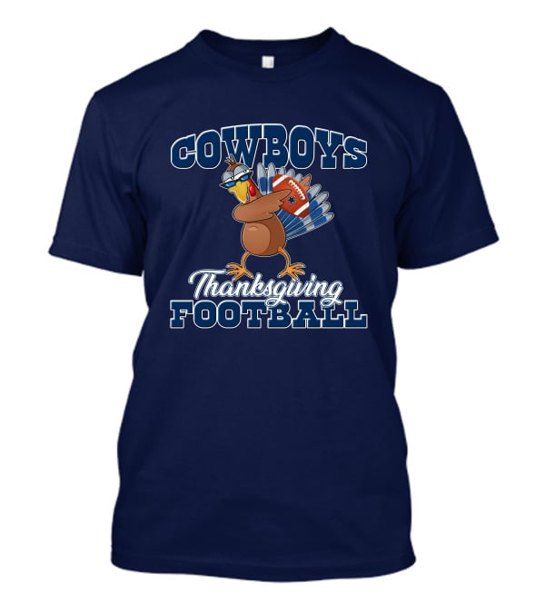 COWBOYS Turkey Thanksgiving Football T-Shirt