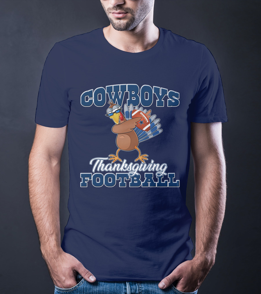 COWBOYS Turkey Thanksgiving Football T-Shirt