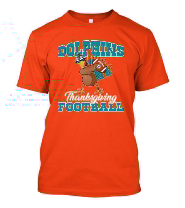 Dolphins Thanksgiving Football Turkey T-Shirt