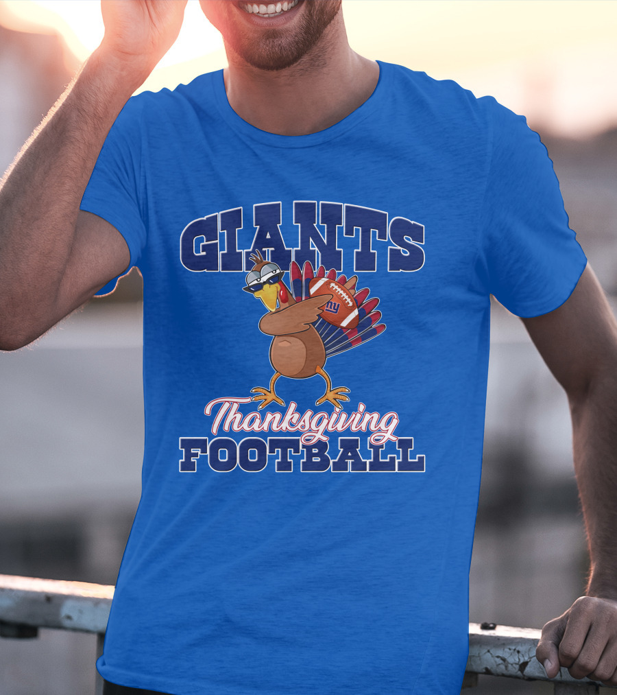 Giants Thanksgiving Football Turkey T-Shirt
