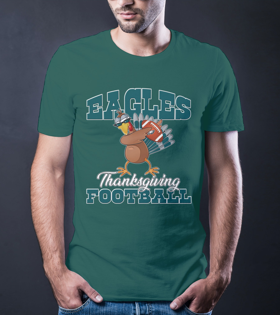 Eagles Thanksgiving Football Turkey T-Shirt