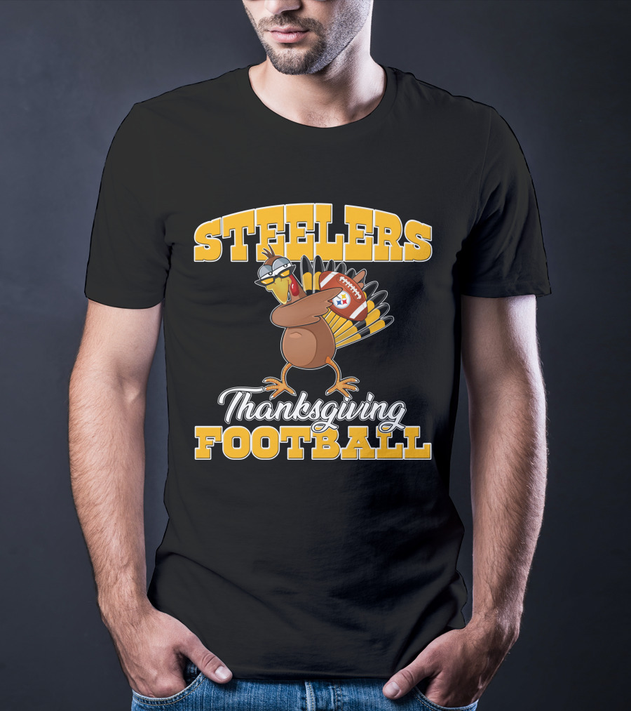 Steelers Thanksgiving Football Turkey T-Shirt