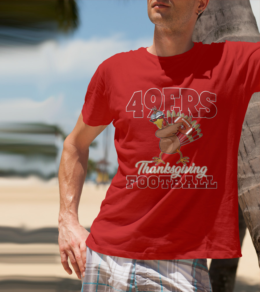 49ers Thanksgiving Football Turkey T-Shirt