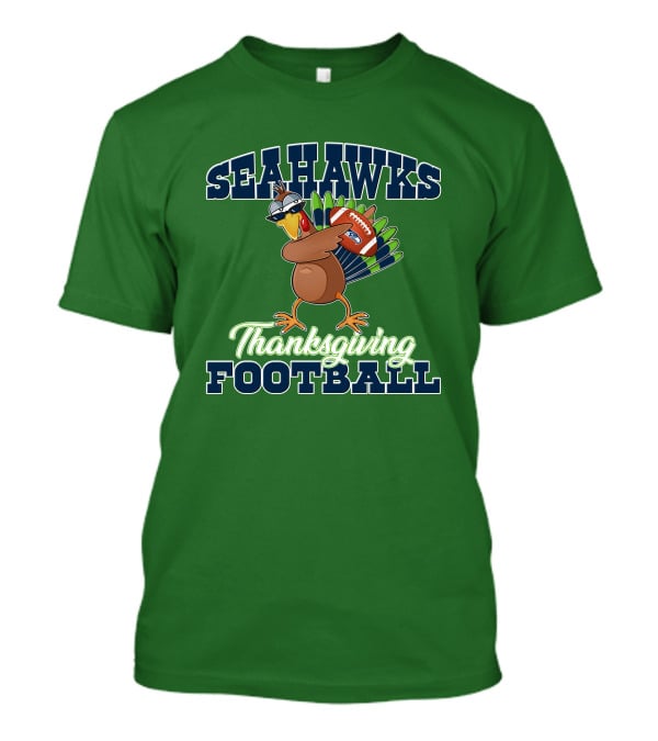 Seahawks Thanksgiving Football Turkey T-Shirt