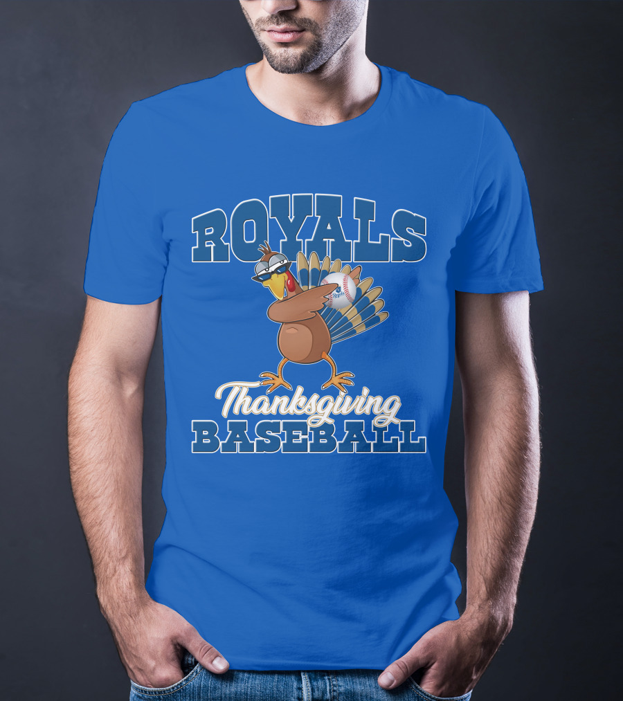 Royals Thanksgiving Baseball Turkey T-Shirt