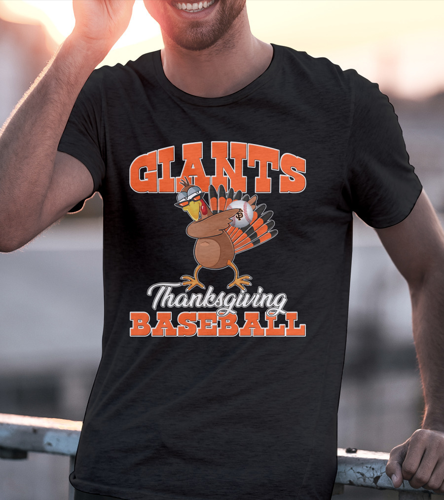 Giants Thanksgiving Baseball Turkey San Francisco T-Shirt