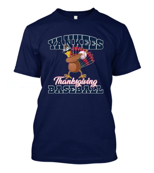 Yankees Thanksgiving Baseball Turkey T-Shirt