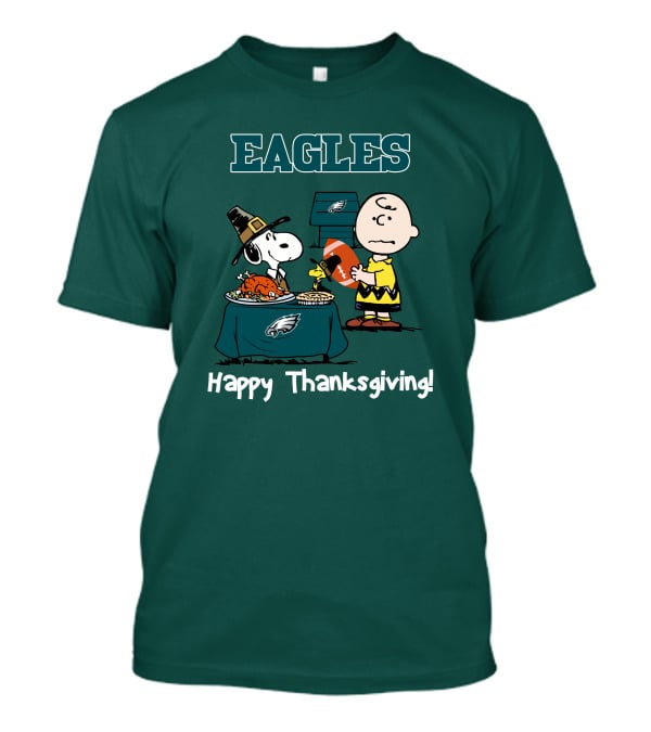 Eagles Snoopy Thanksgiving Football Peanuts Philadelphia T-Shirt