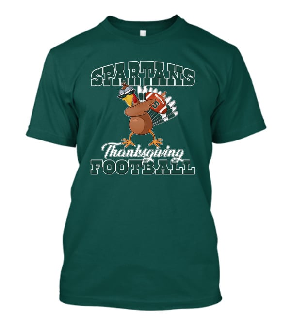 Spartans Thanksgiving Football Turkey Michigan State T-Shirt