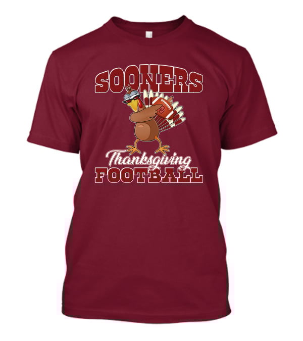 Sooners Thanksgiving Football Turkey In Sunglasses T-Shirt