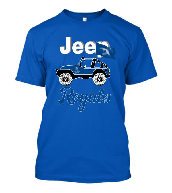 Jeep Kansas City Royals Blue Flag Adventure T-Shirt