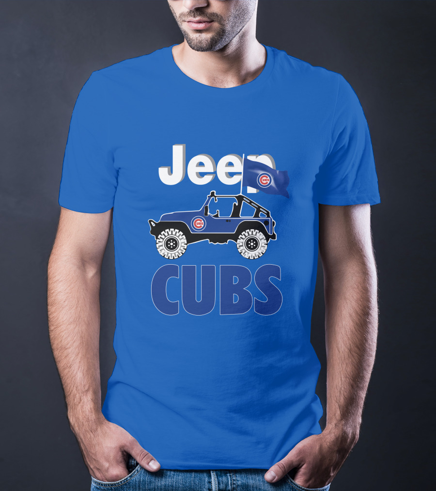 Jeep Cubs Coming Chicago Cubs Jeep T-Shirt