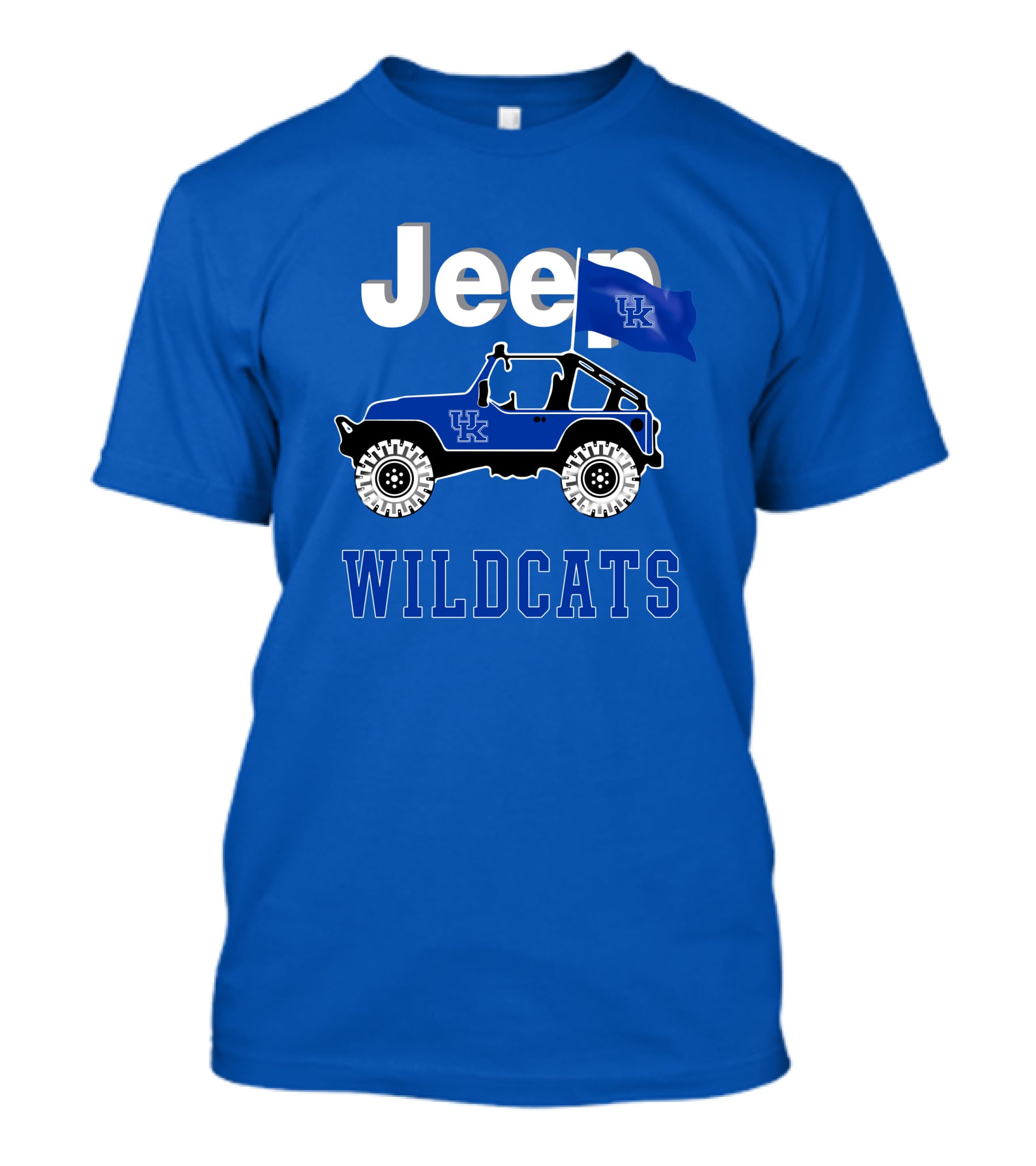 Jeep Kentucky Wildcats Flag Edition T-Shirt