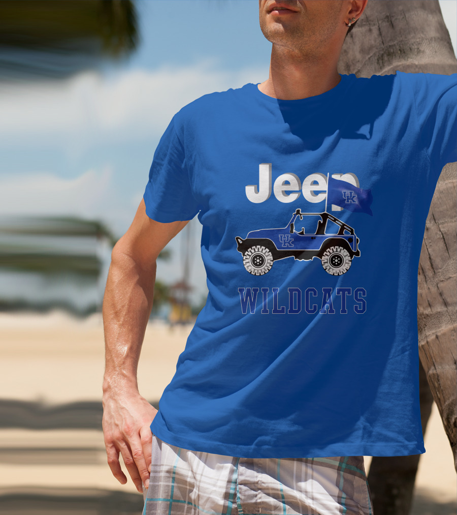 Jeep Kentucky Wildcats Flag Edition T-Shirt
