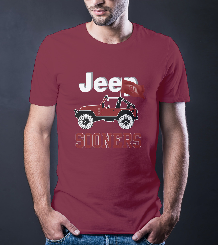 Jeep Sooners Ou Flag T-Shirt