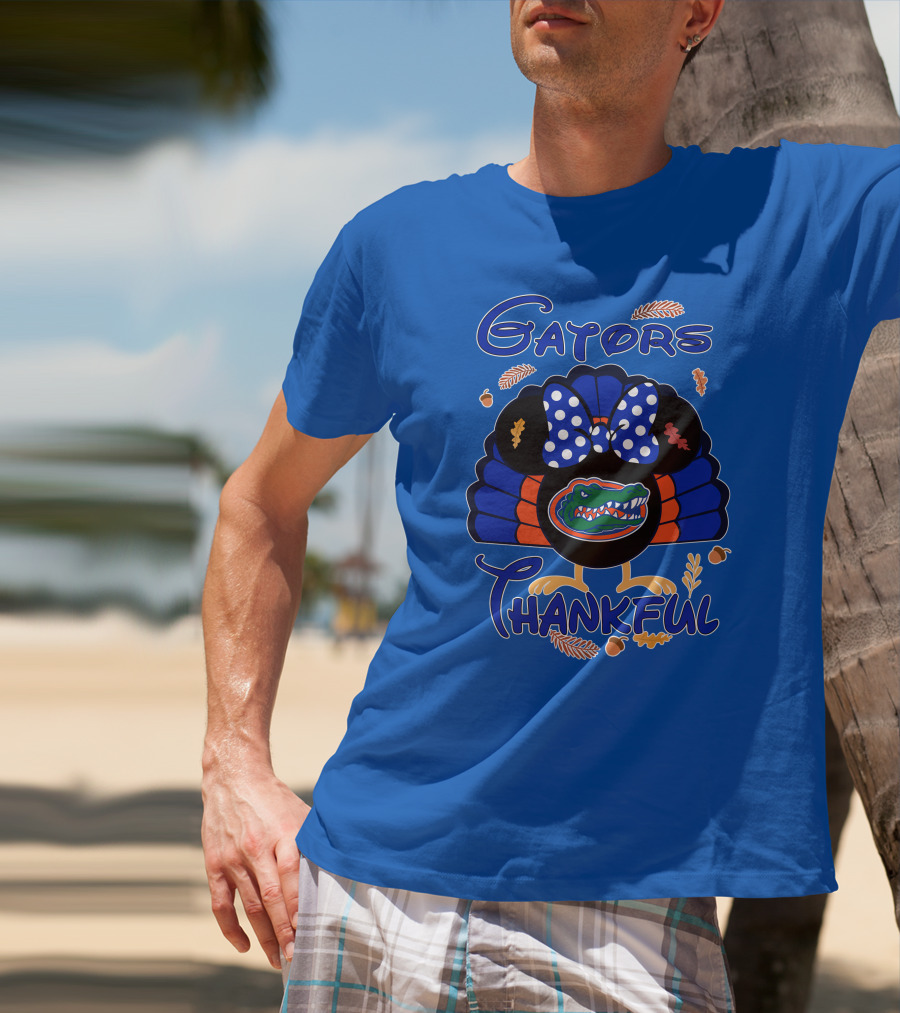 Gators Thankful Minnie Thanksgiving T-Shirt