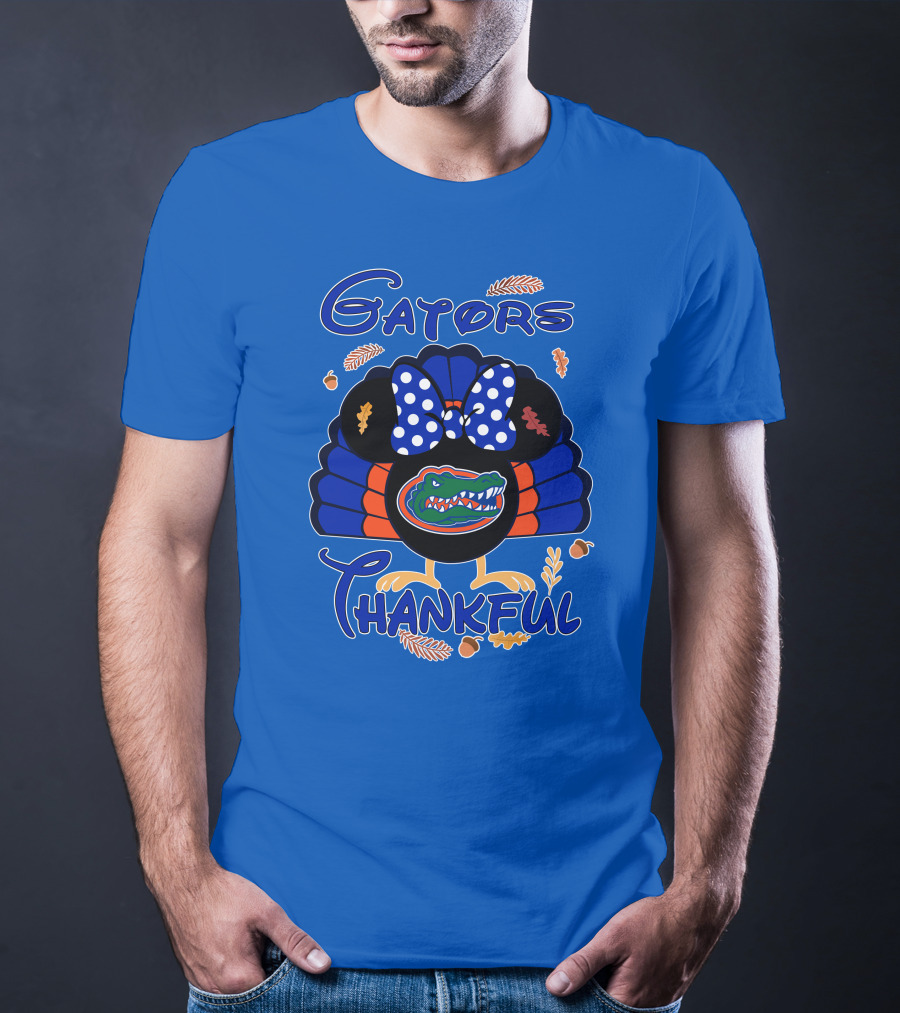 Gators Thankful Minnie Thanksgiving T-Shirt
