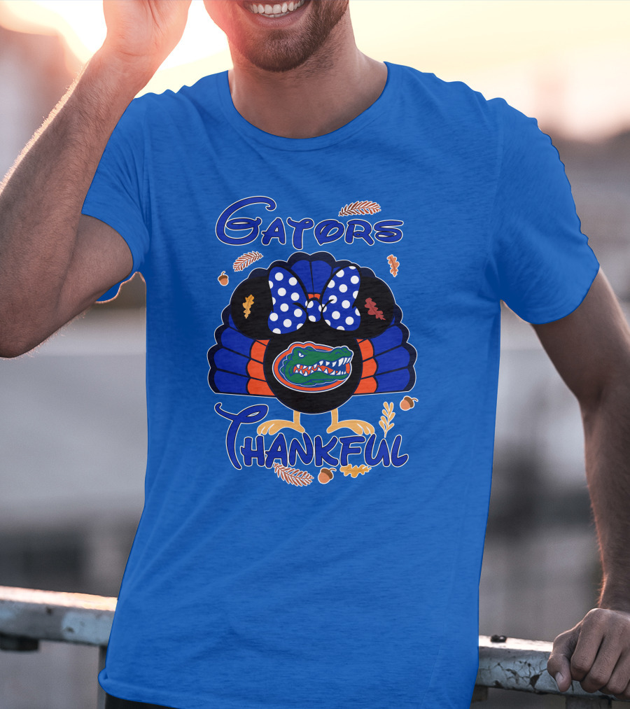 Gators Thankful Minnie Thanksgiving T-Shirt