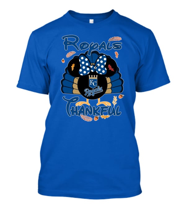Royals KC Royals Thankful Thanksgiving T-Shirt
