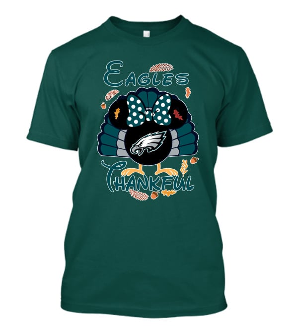 Eagles Thankful Philadelphia Minnie Thanksgiving T-Shirt