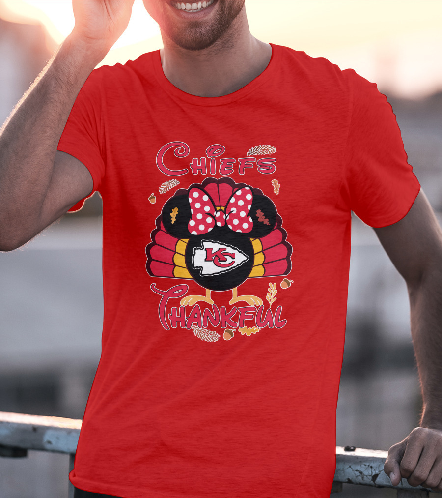 Chiefs Thankful Kansas City Minnie Thanksgiving T-Shirt