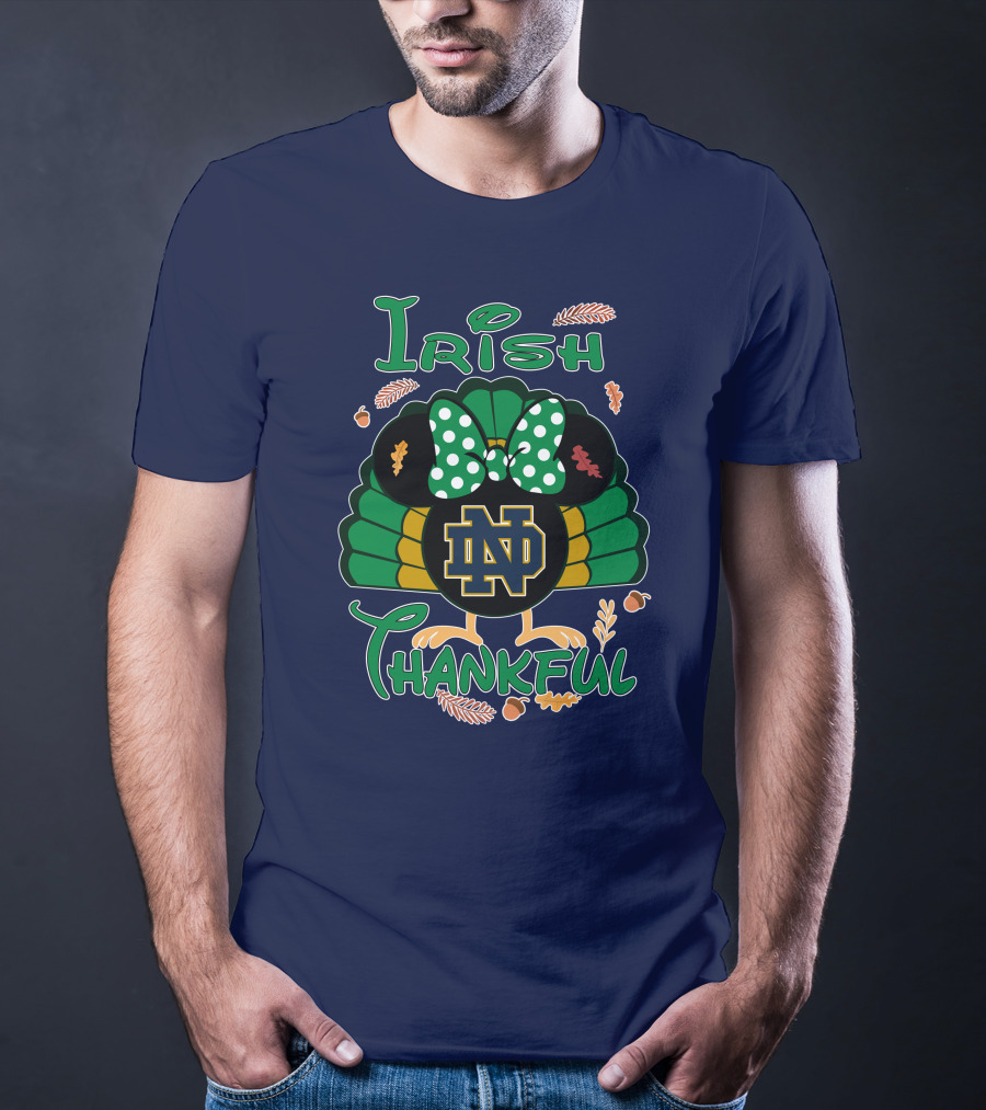 Irish Thankful ND Thanksgiving Minnie T-Shirt