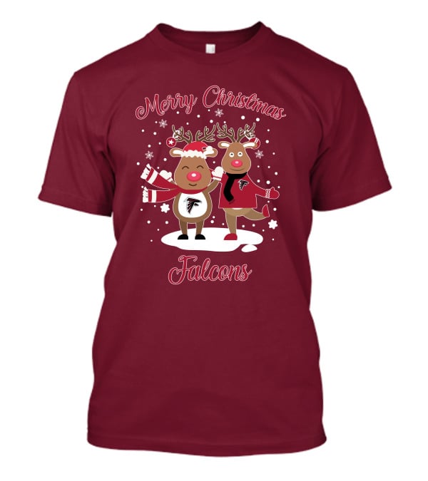Merry Christmas Atlanta Falcons Reindeer T-Shirt