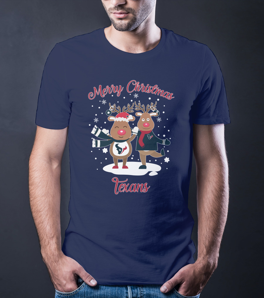 Merry Christmas Houston Texans Reindeer T-Shirt