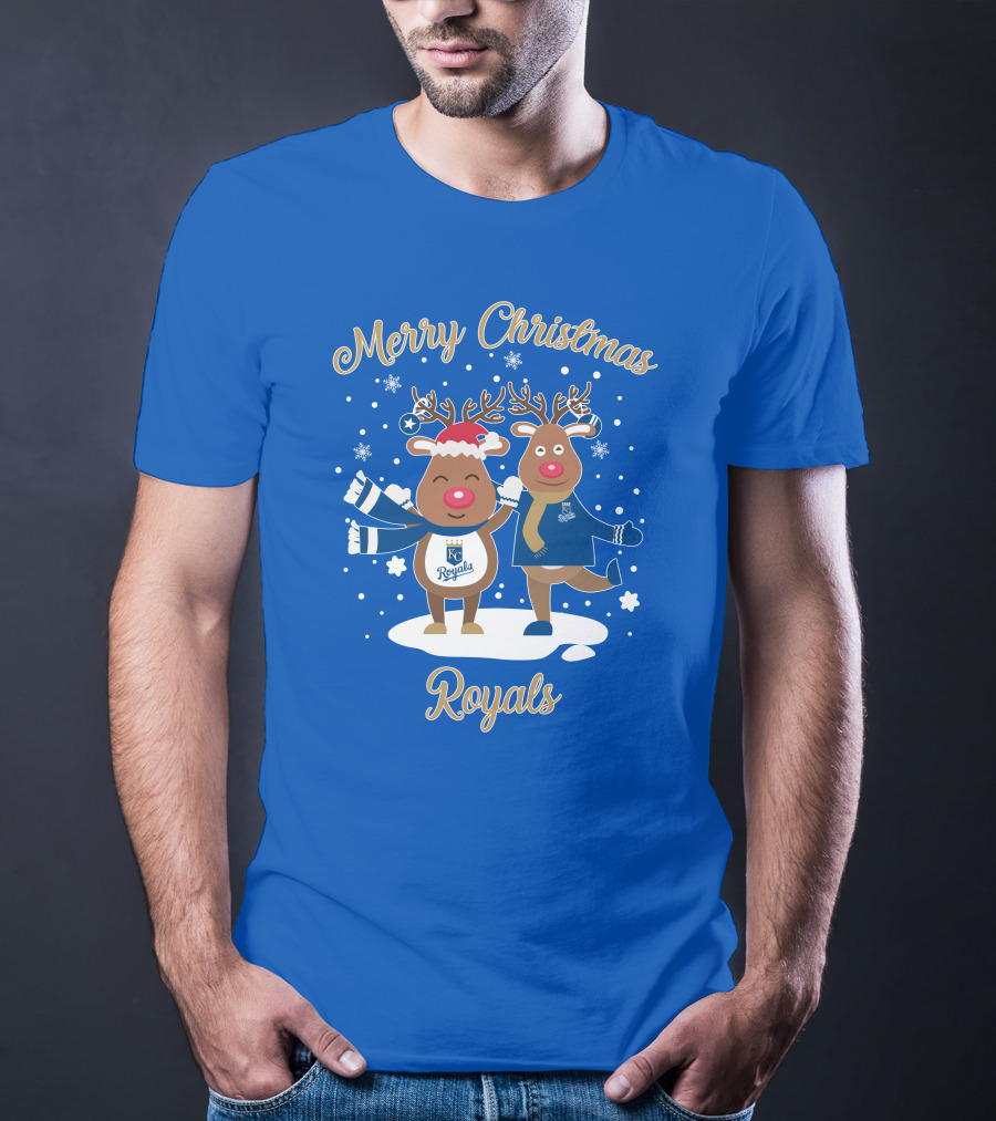Merry Christmas Kansas City Royals Reindeer T-Shirt