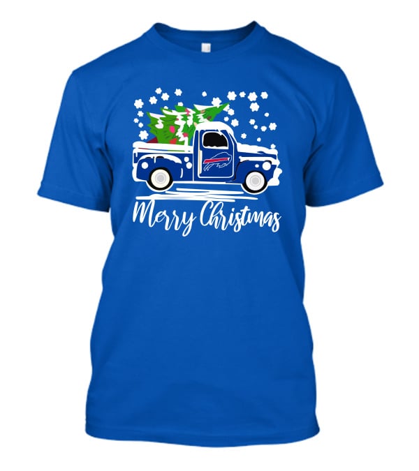 Buffalo Bills Vintage Truck Merry Christmas T-Shirt