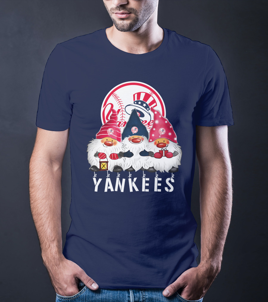 Yankees Merry Christmas Happy Holidays New York Yankees T-Shirt
